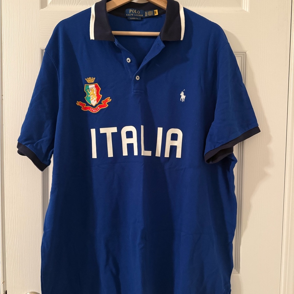 Ralph Lauren Italia Blue Polo Shirt